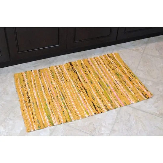 DII&reg; Multi Mustard Rag Rug, 4ft. x 6ft. {5}