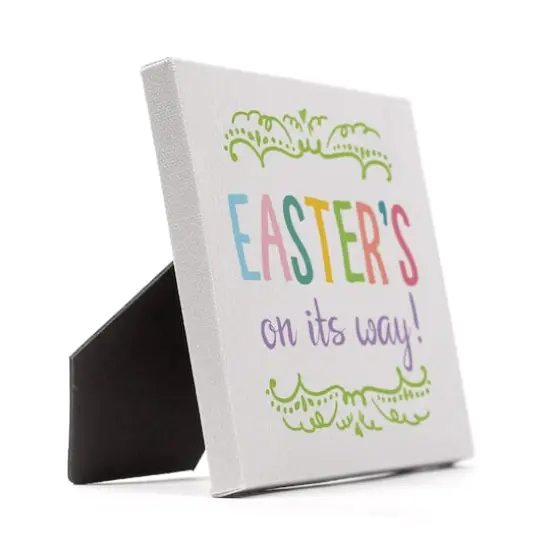 Easter's On its Way Tabletop Canvas Art  {3}
