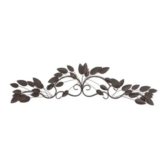Multicolor Metal Traditional Floral Wall Decor {6}
