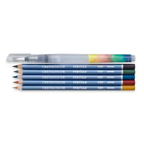 Cretacolor Turtle Marino Lightfast 6 Piece Watercolor Pencil Set {1}