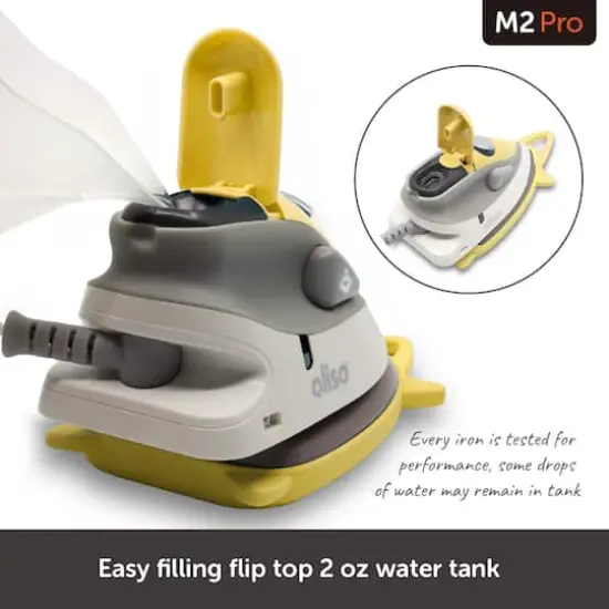 oliso M2Pro Butterscotch Mini Project Iron with Solemate&trade; Silicone Trivet {7}
