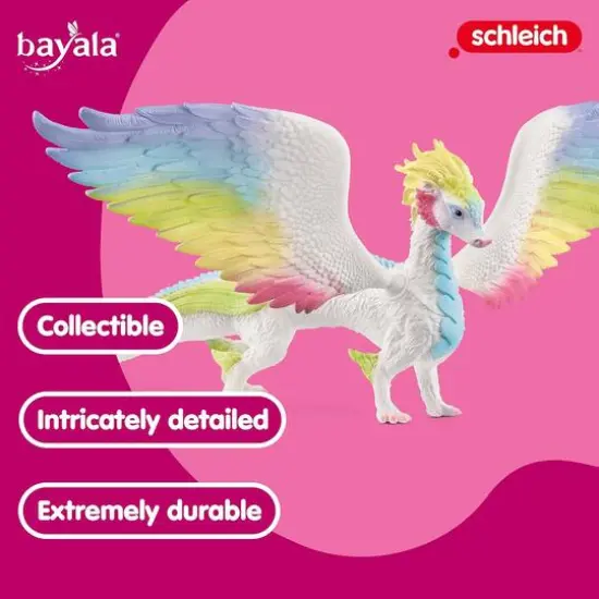 schleich&reg; Bayala&reg; Rainbow Dragon Collectible Figurine with 13" Wingspan {5}