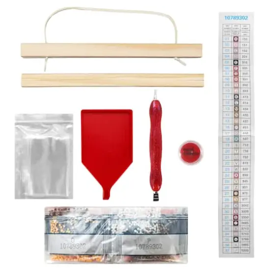 8" x 10" Pink Nutcracker Diamond Art Kit with Frame by Make Market&reg; {4}