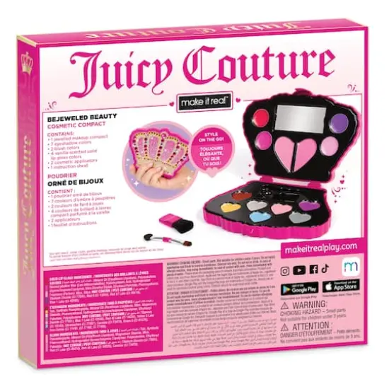 Make It Real&trade; Juicy Couture Bejeweled Beauty Cosmetic Compact {7}