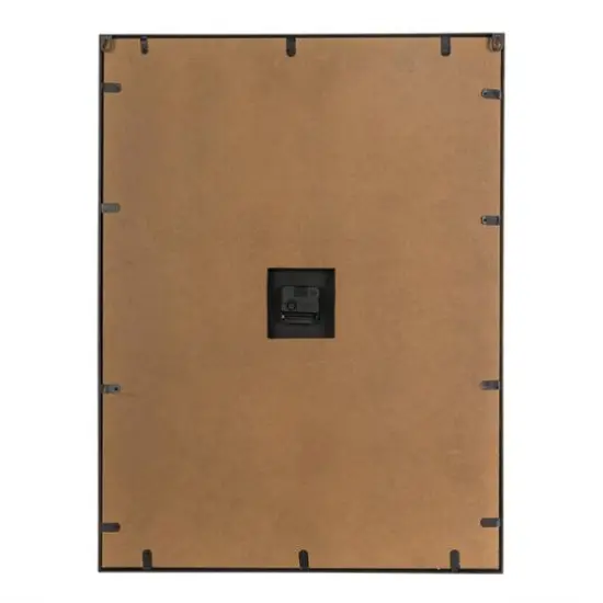 Glitzhome&reg; 31.5" Oversized Farmhouse Wooden & Metal Rectangle Wall Clock {5}