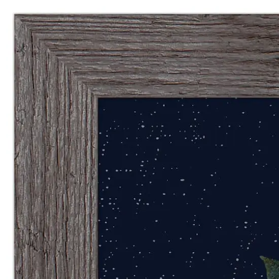 Floral Jackolantern 16" x 20" Western Gray Framed Print {4}