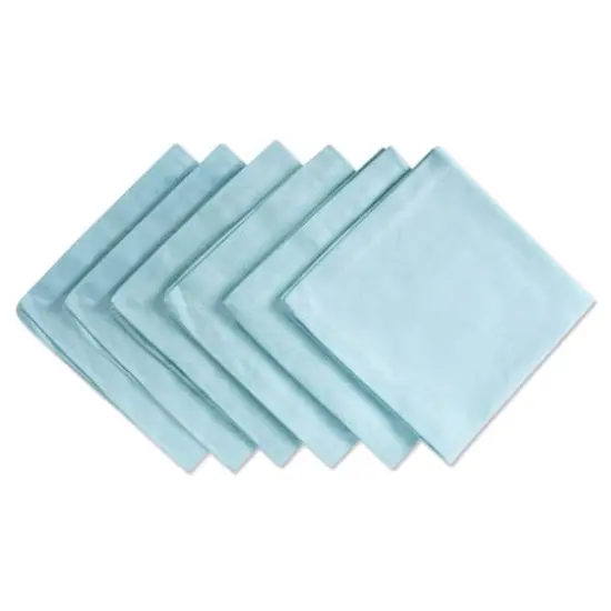 DII&reg; Solid Chambray Oversized Napkin, 6ct. Aqua {1}