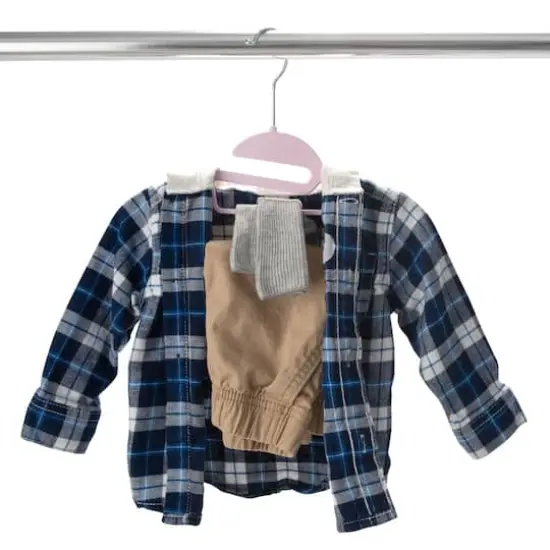 Simplify Kids Collar Saver Ultimate Hangers, 12ct. Pink {5}