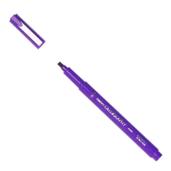 JAM Paper 3.5mm Calligraphy Pen, 2ct. Purple {4}