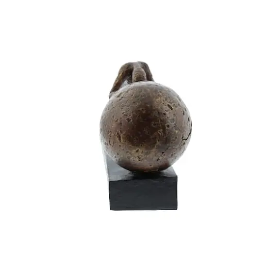 15" Brown Sisyphus Abstract Human Figurine Sculpture {4}