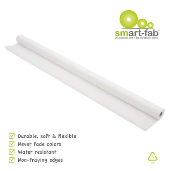 Smart-Fab&reg; Art & Decoration Fabric Roll, 48" x 40ft. White {6}