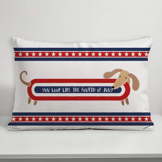 20" x 14" Like the Fourth of July Indoor Outdoor Pillow {6}