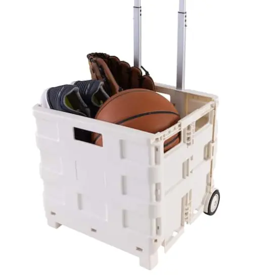 Simplify Tote & Go White Collapsible Utility Cart {6}