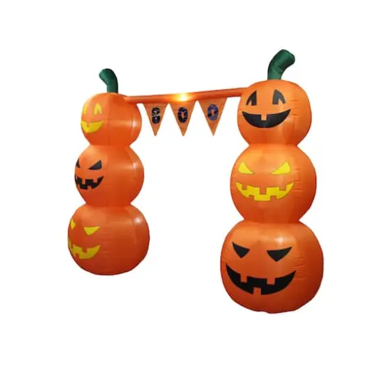 8ft. Inflatable Pumpkin Banner Archway {4}