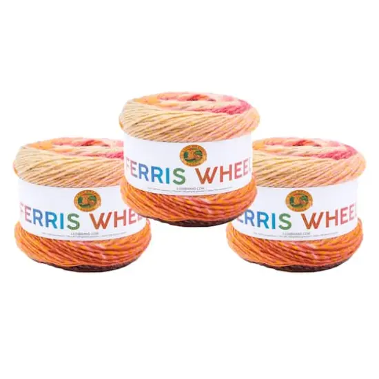 3 Pack Lion Brand&reg; Ferris Wheel Yarn Cherry on Top {1}