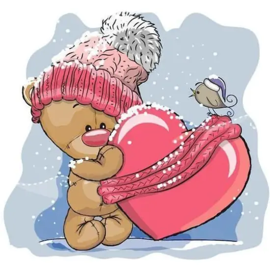 Wizardi Diamond Painting Kit Teddy Bear {3}