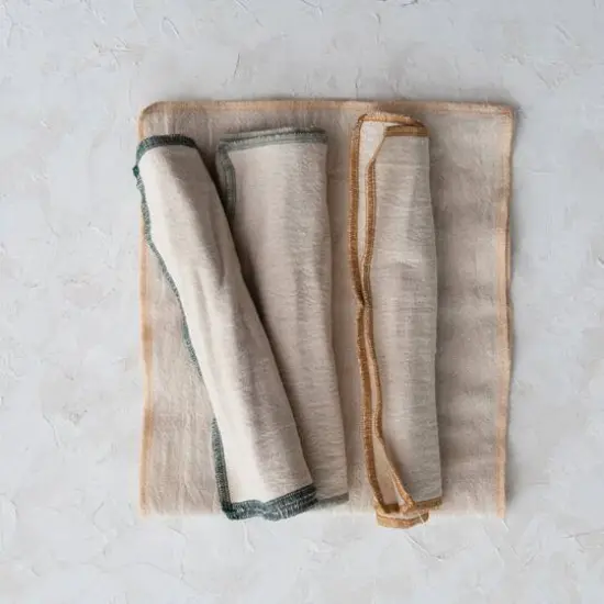 Hello Honey&reg; Cotton Double Layer Burp Cloths with Embroidered Edge, 4ct. {4}