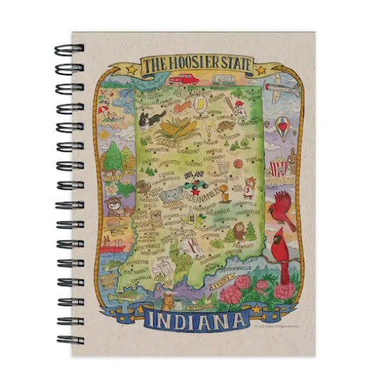 TF Publishing Indiana State Map Journal {1}