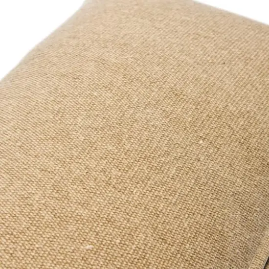 Hello Honey&reg; Tan Woven Canvas Lumbar Pillow Cover {3}