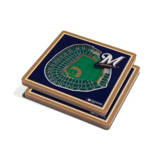 MLB 3D StadiumView Coasters Milwaukee Brewers {1}