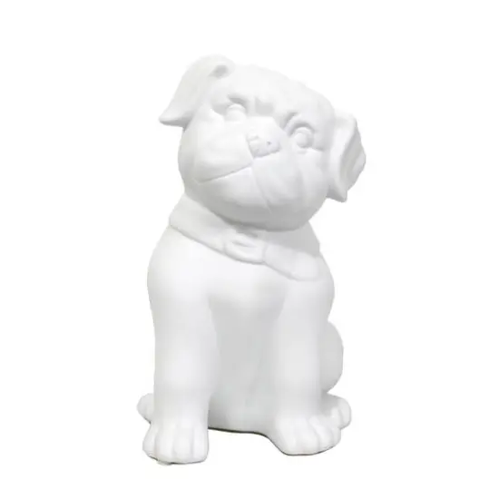 Simple Designs Porcelain Puppy Dog Shaped Table Lamp {1}