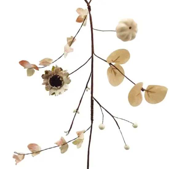5ft. Cream Pumpkin & Berry Coiled Garland by Ashland&reg; {3}