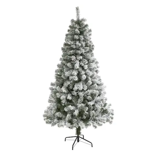 6ft. Unlit Flocked West Virginia Fir Artificial Christmas Tree {1}