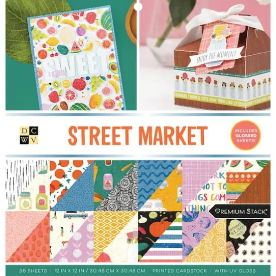 DCWV&reg; Street Market Cardstock Paper Pad, 12" x 12" {1}