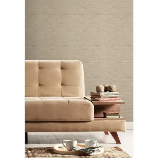 RoomMates Faux Grasscloth Peel & Stick Wallpaper Pink, Taupe {6}