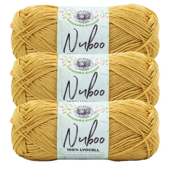 3 Pack Lion Brand&reg; Nuboo Yarn Goldenrod {1}