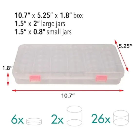The Beadsmith&reg; 10.5'' x 5'' x 2'' Stack Container Org Box {6}
