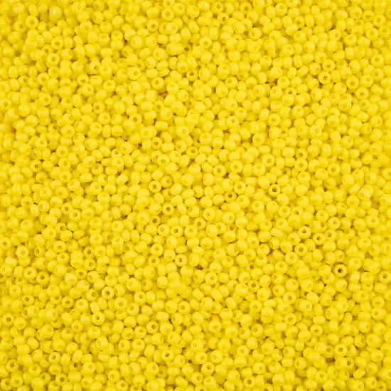 John Bead Terra Intensive 10/0 Czech Glass Seed Beads, 500g Yellow Matte {1}