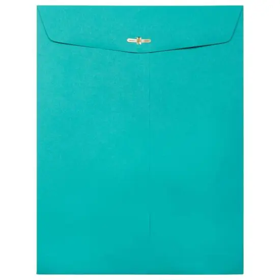 JAM Paper 9" x 12" Clasp Closure Colored Envelopes, 25ct. Sea Blue {4}
