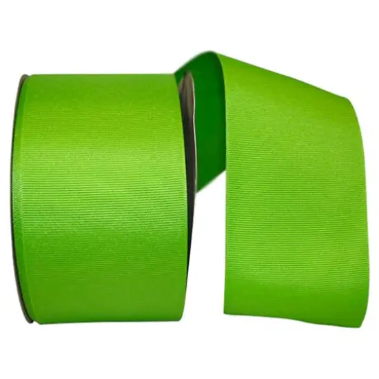 JAM Paper 3" Grosgrain Texture Wired Ribbon Apple Green {1}
