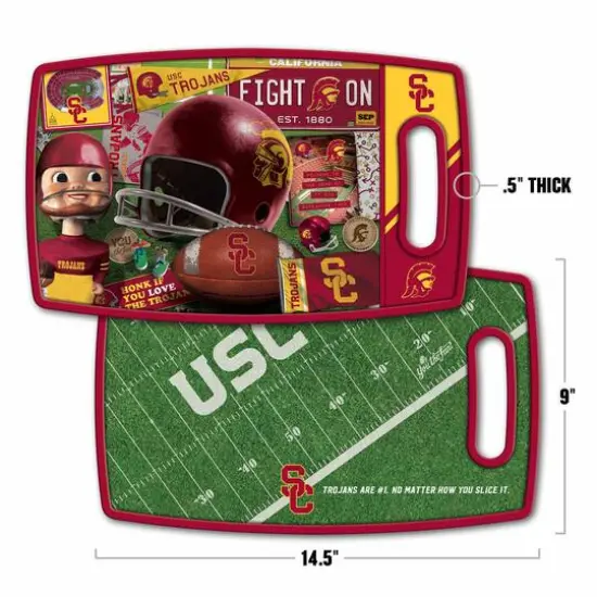 College Retro Series Cutting BoardUSC Trojans {3}