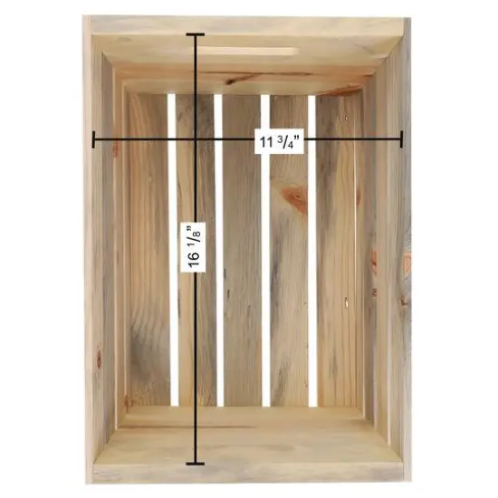 Home D&eacute;cor by Leisure Arts&reg; Blue Pine Wood Crate {4}