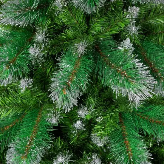 6ft. Unlit Two-Tone Spruce Pine Glitter Tip Medium Artificial Christmas Tree {6}