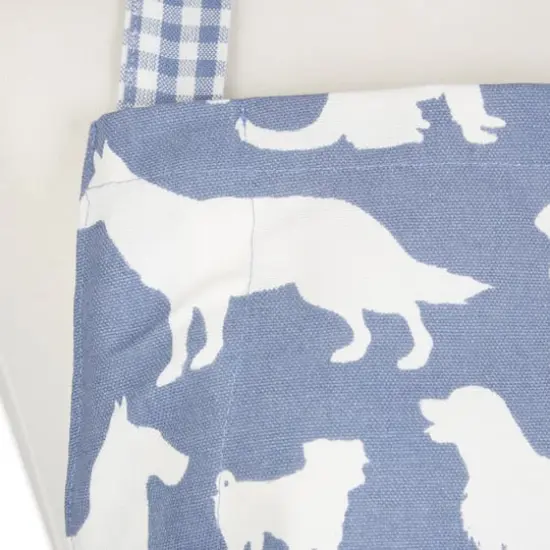 DII&reg; Dog Print Chef Apron Stonewash Blue {5}