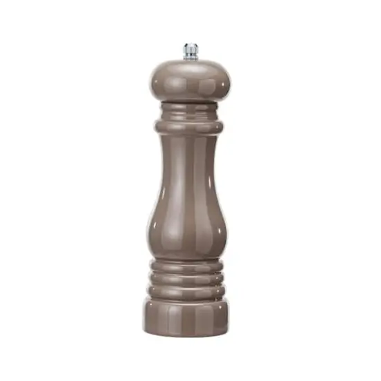 Hello Honey&reg; 8" Rubberwood Elegance Pepper Mill Gray {4}