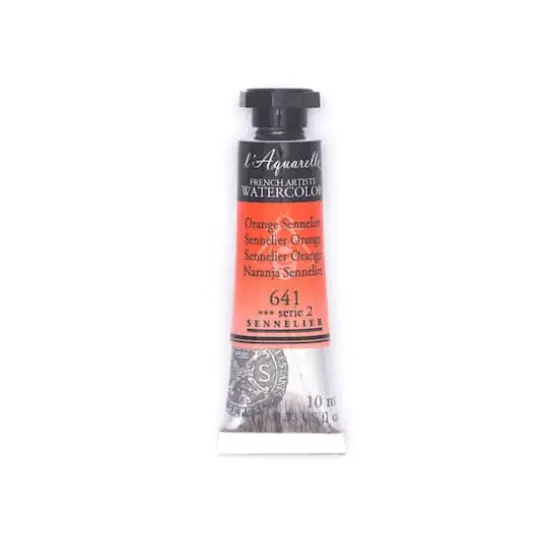 Sennelier French Artists' Watercolor, 10mL 641 Sennelier Orange S2 {1}