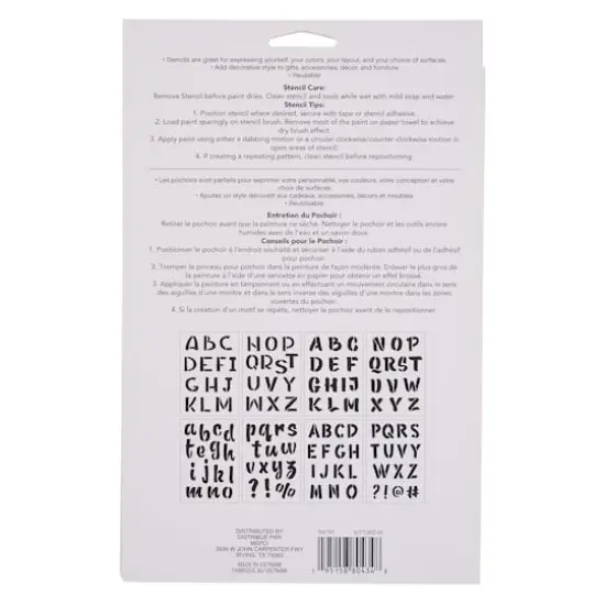 1.5" Handletter Alphabet Stencils by Craft Smart&reg; {5}