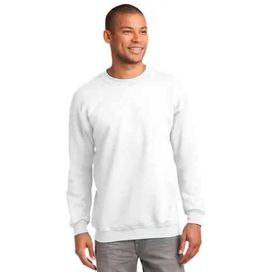 Port & Company&reg; Essential Fleece Crewneck Sweatshirt White {4}
