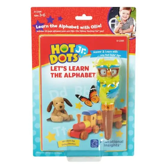 Educational Insights Hot Dots Jr. Let's Learn the Alphabet Interactive Book & Pen Set {1}