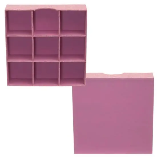 Household Essentials 9-Compartment Drawer Organizers, 2ct. Pink {8}