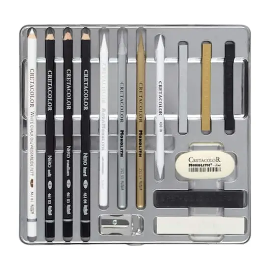 Cretacolor The Diamond Box Metallic Drawing 15 Piece Set {1}