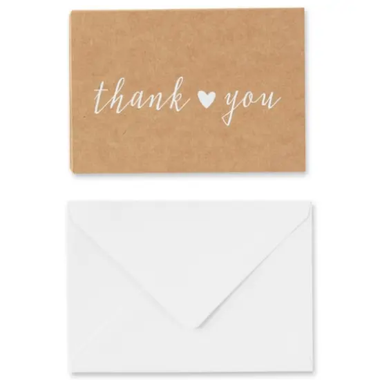 Kraft Thank You Cards & Envelopes By Celebrate It&trade; {6}