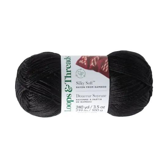 Silky Soft&trade; Yarn by Loops & Threads&reg; Jet {1}