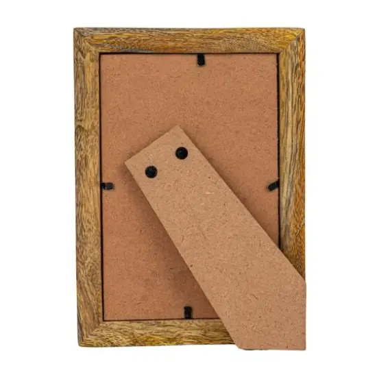 Hello Honey&reg; 4" x 6" Bleached Hand Carved Mango Wood Photo Frame {7}