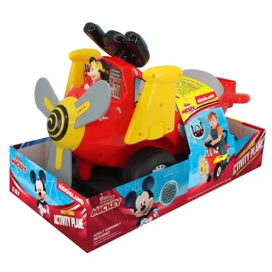 Kiddieland Disney&reg; Mickey Mouse Plane Light & Sound Activity Ride-On {3}