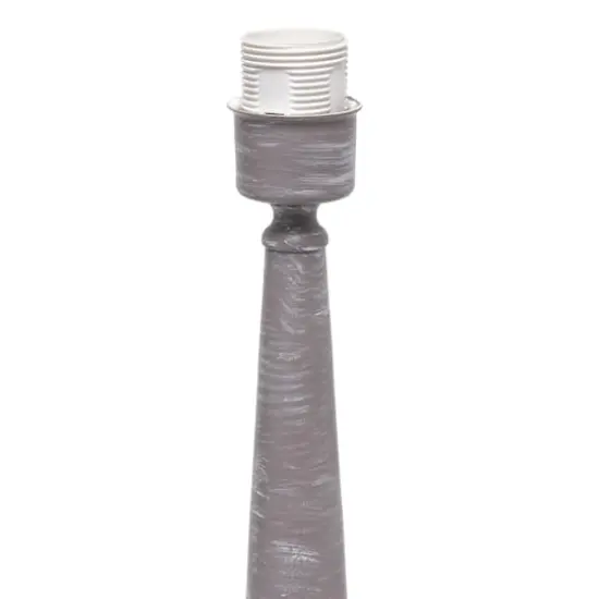 Simple Designs 23" Traditional Candlestick Table Lamp Gray Wash {7}